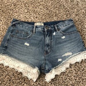 Free people denim shorts